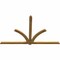 Ekena Millwork Redmond Rough Sawn Timber Gable Bracket, Western Red Cedar, 96"W x 60"H x 2"D x 4"F, 15/12 Pitch GBW096X60X0204RED00RWR - alternate 2